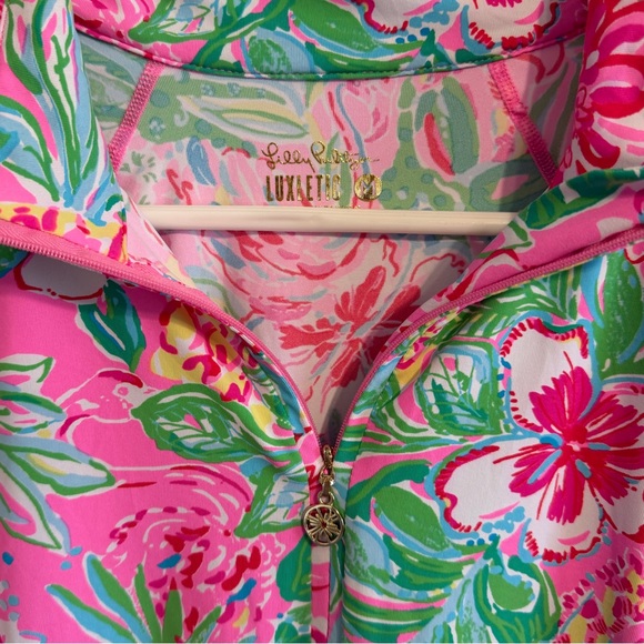 Lilly Pulitzer Luxletic Medium 1/4 Zip Pullover - Picture 2 of 3